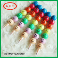 2015 high quality colorful multistage smile face crayon